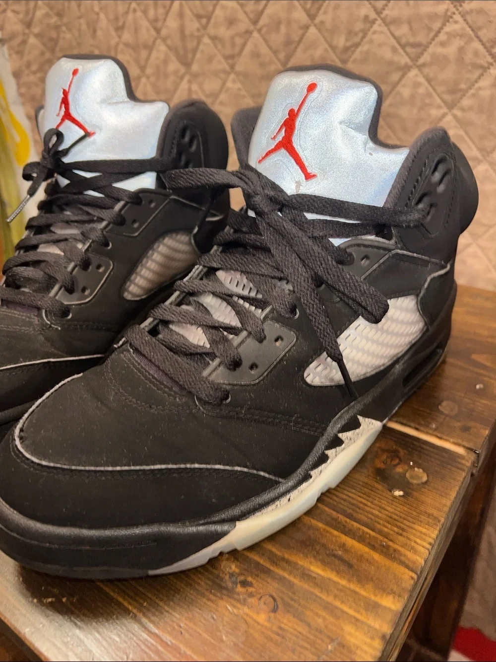 Air Jordan 5 Retro OG 'Black Metallic' (2016), featuring style code 845035-0